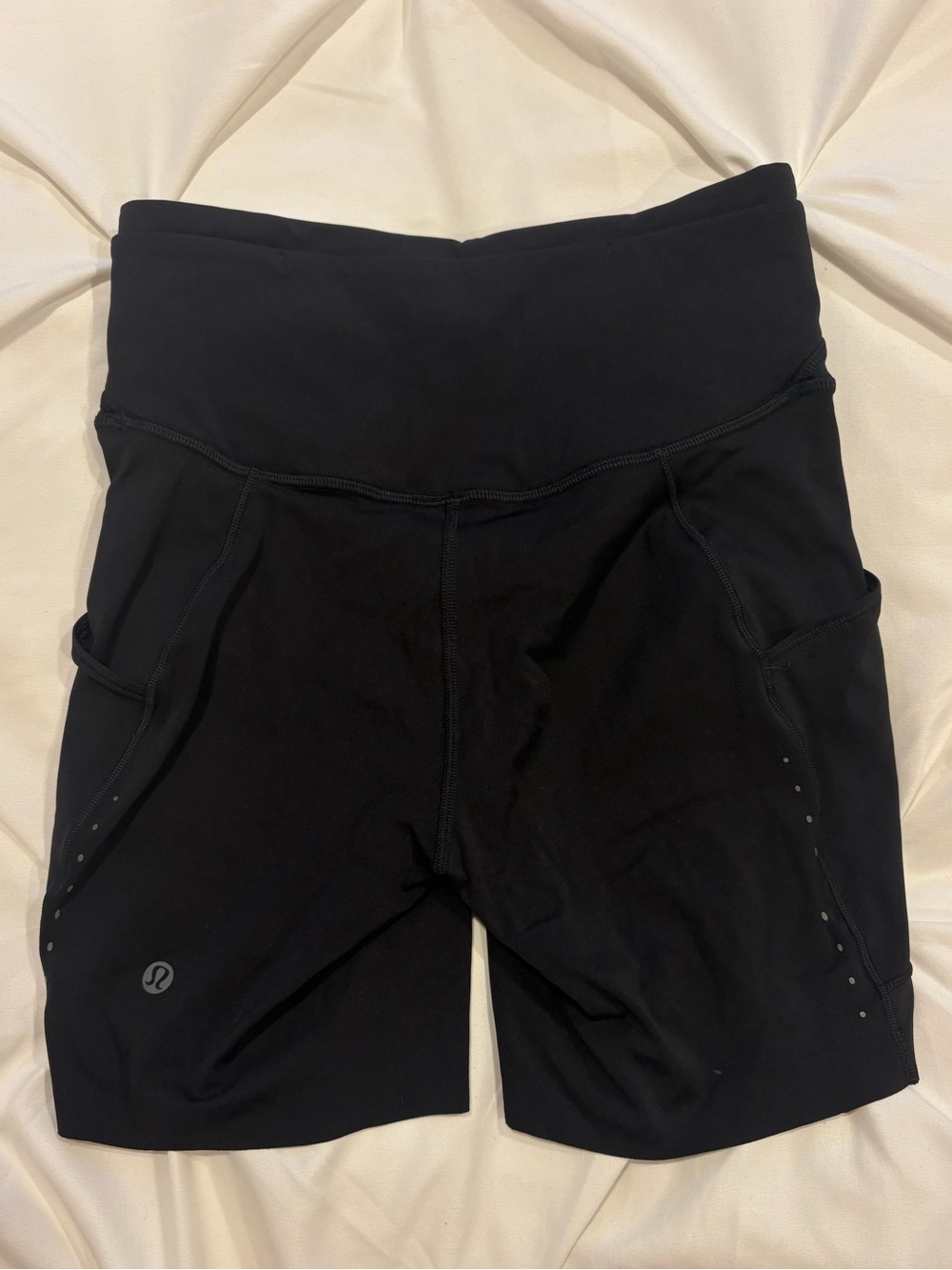 Lululemon Black High-Rise Bike Shorts with Side Pockets Women’s Size 4